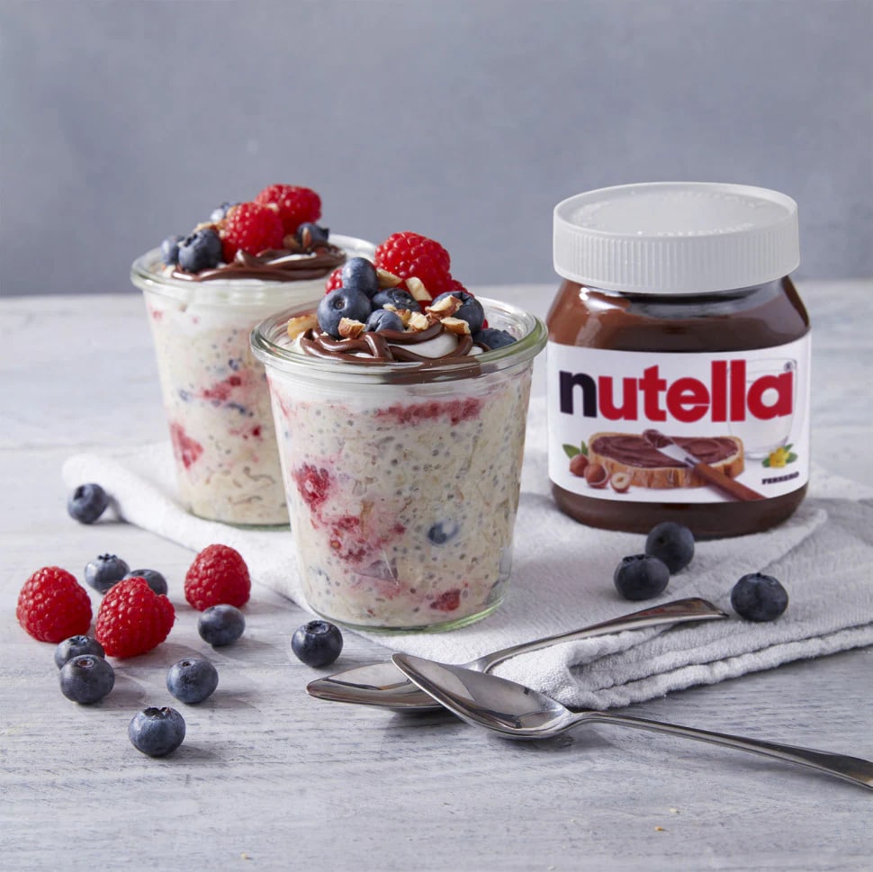 Avena con frutos del bosque y Nutella®