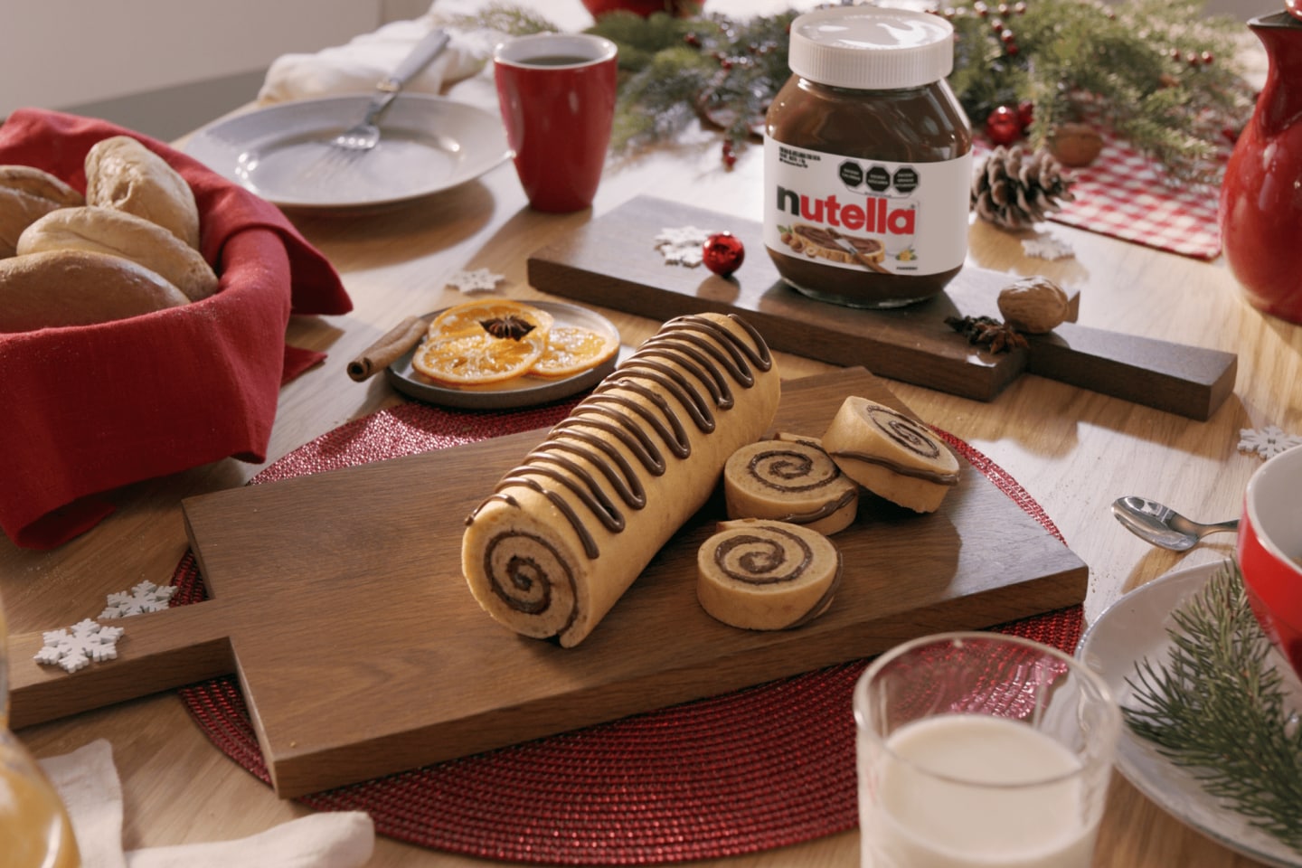 Receta Tronco de navidad con Nutella® | Nutella® México