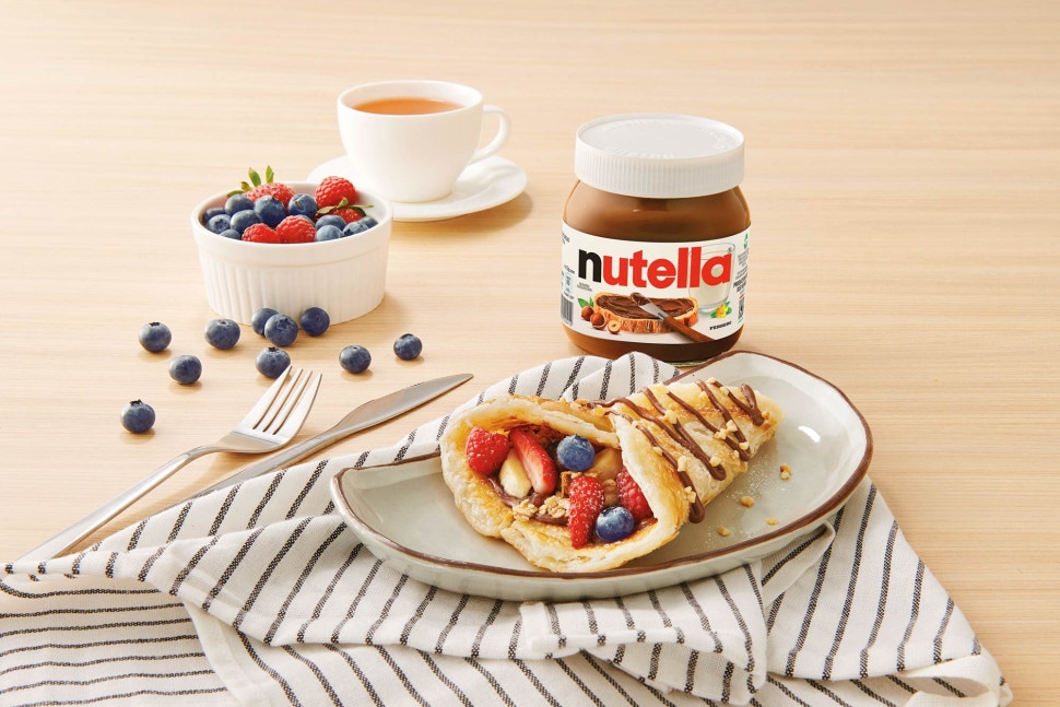 Nutella Paratha Fruit Wrap