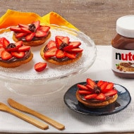 Tarteletten met Nutella® en Aardbeien