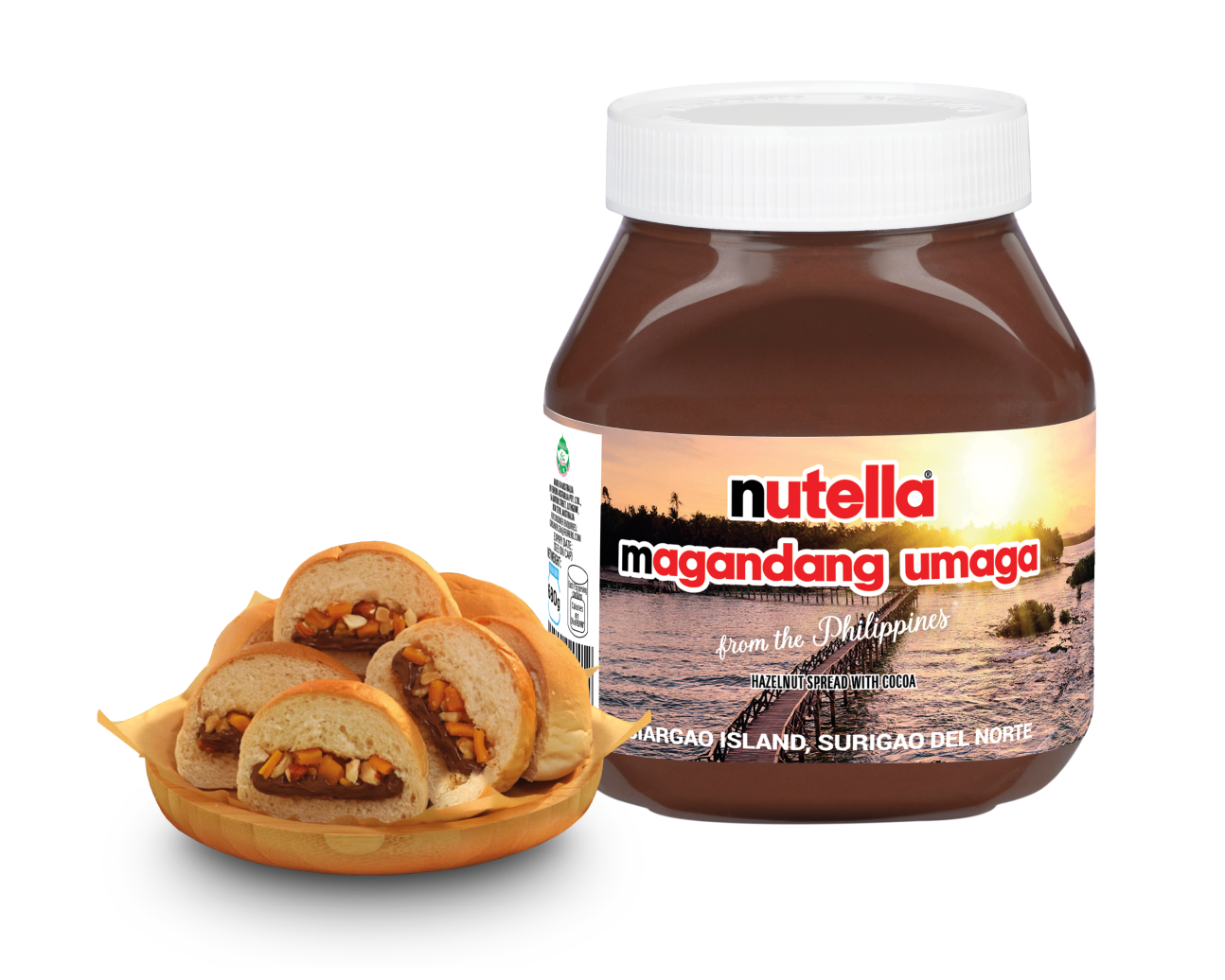 Pan De Sal with Nutella