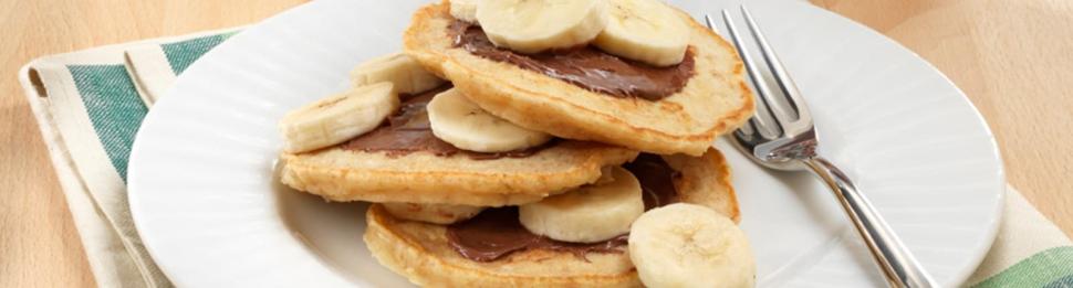 Bananowe pancakes z kremem Nutella®
