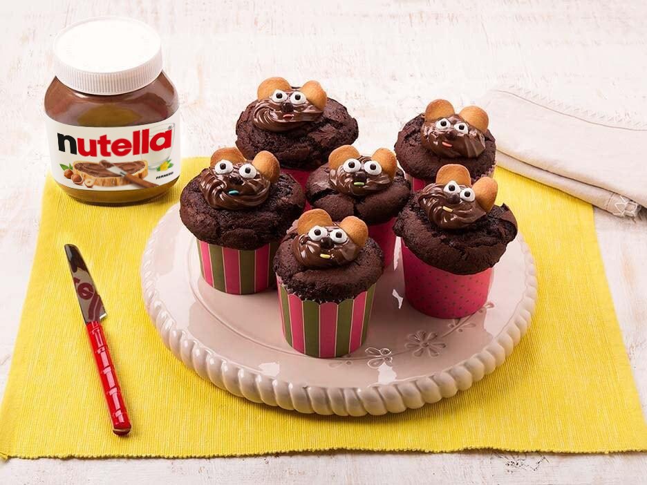 Babeczki-myszki z kremem Nutella®