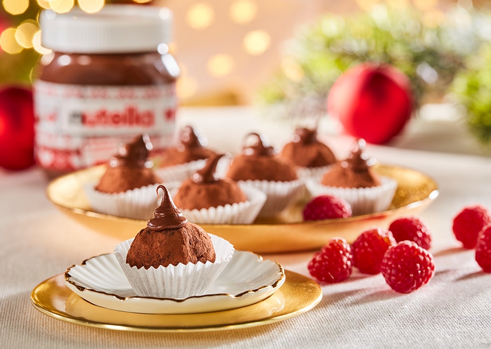 Świąteczne trufle czekoladowe z kremem Nutella® 