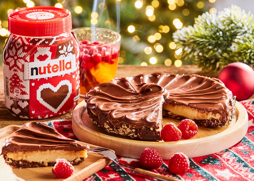 Świąteczny sernik jaglany z kremem Nutella®