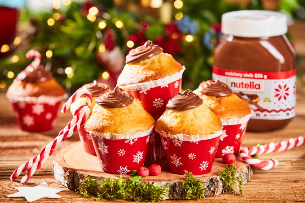 Muffiny świąteczne z kremem Nutella<sup>®</sup>