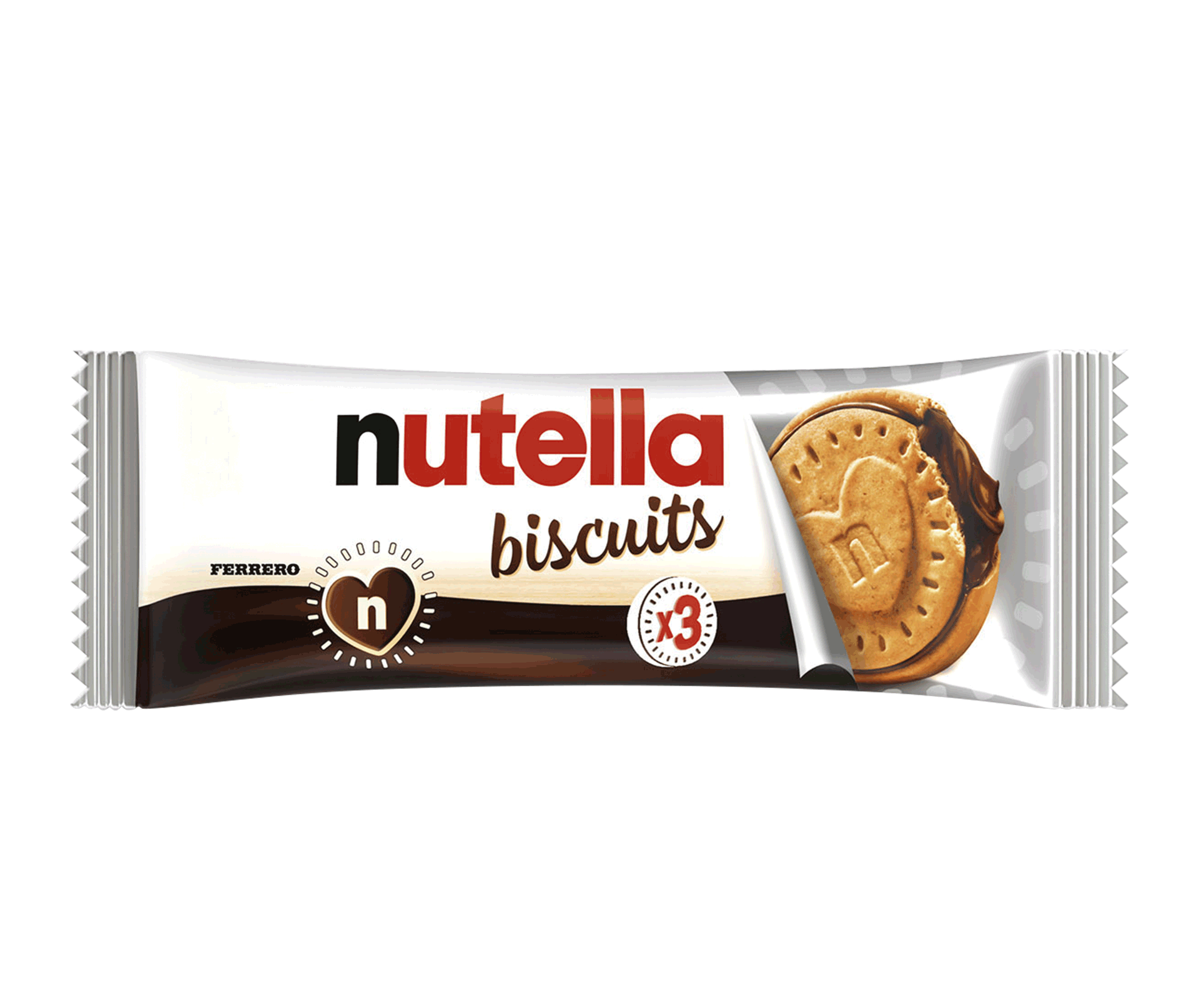 Bolachas Recheadas com Nutella 2 Unidades embalagem 44 g · Nutella