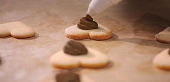 Biscuiți inimioare cu Nutella®