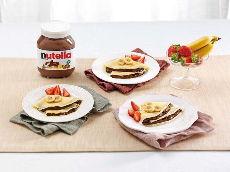 Nutella<sup>®</sup>- ja hedelmäkrepit