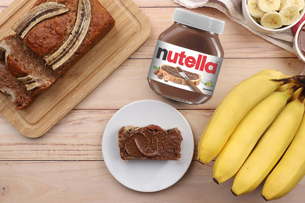 Nutella®lı Banana Bread (Muzlu Ekmek)