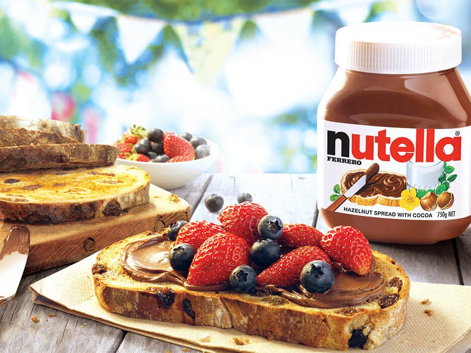 Raisin toast with Nutella®