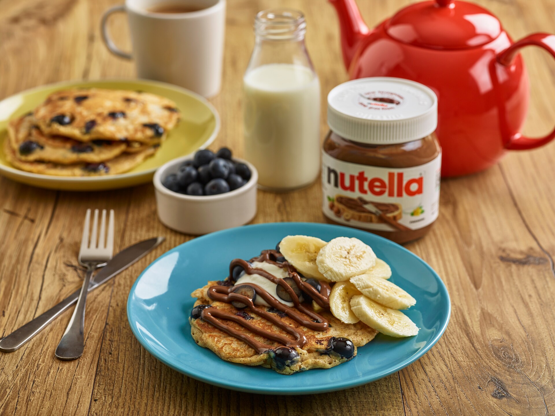 Blueberry Pancakes with Nutella<sup>®</sup>