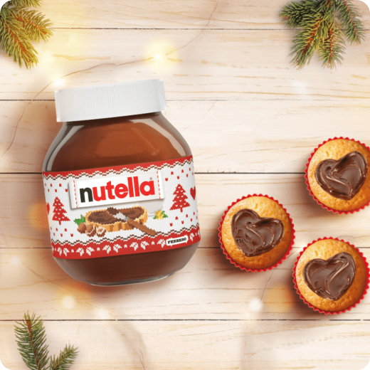 Personalised Inspired by Nutella Mini Jars Christmas Theme Nutella Presents  for Christmas Gifts, Christmas Stocking, Secret Santa Gifts 