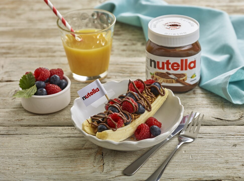 Nutella banana split sailing boats