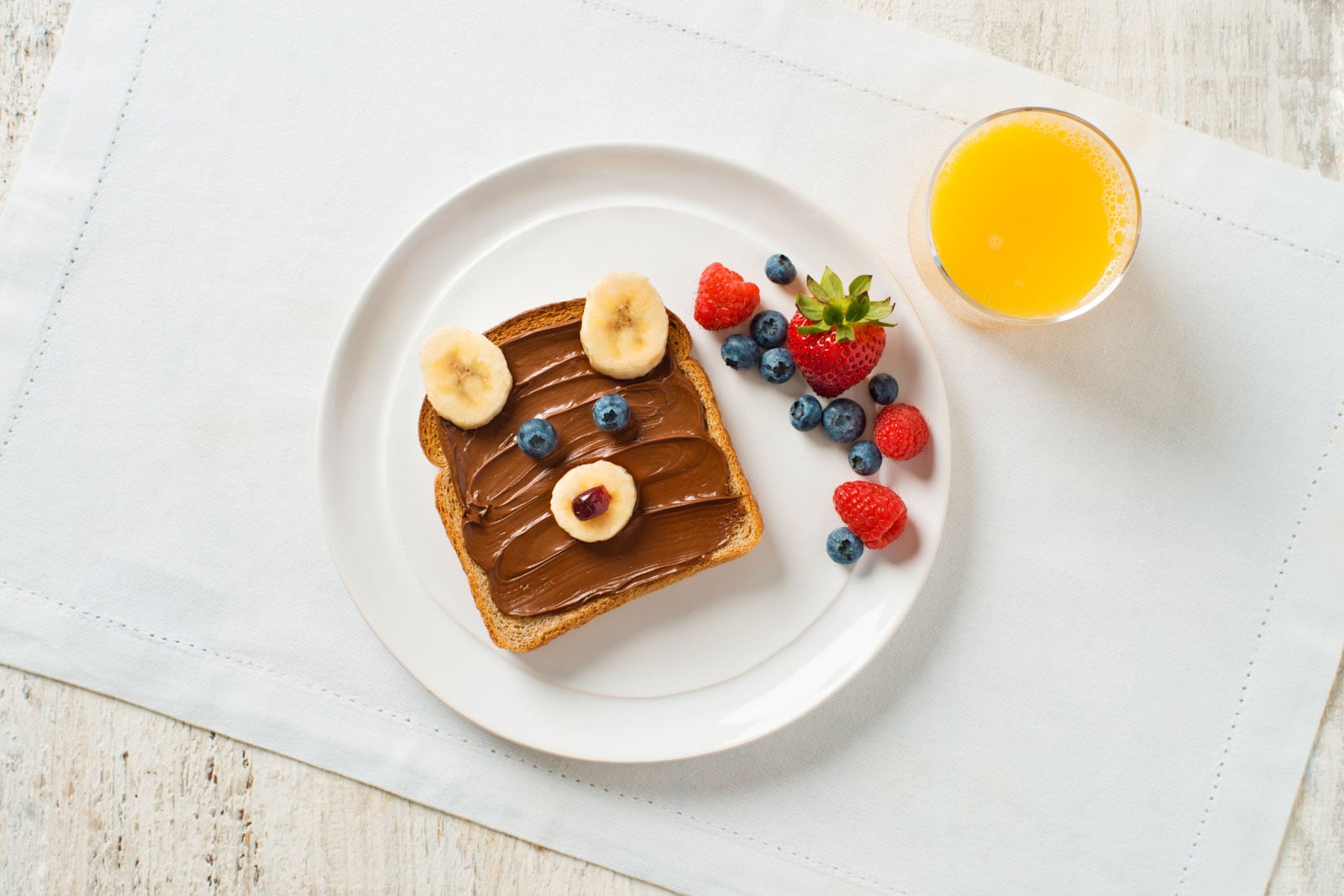 Teddy Bear Toast with Nutella® hazelnut spread