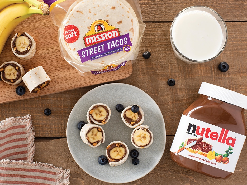 Mission® Banana Tortilla Bites with Nutella® Hazelnut Spread