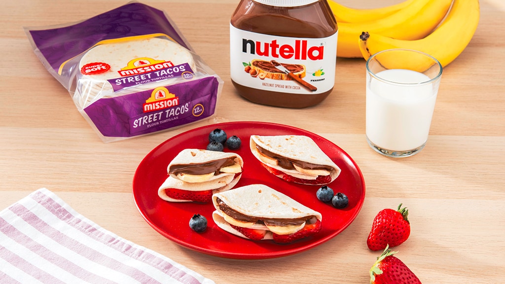 Mini Nutella Quesadillas