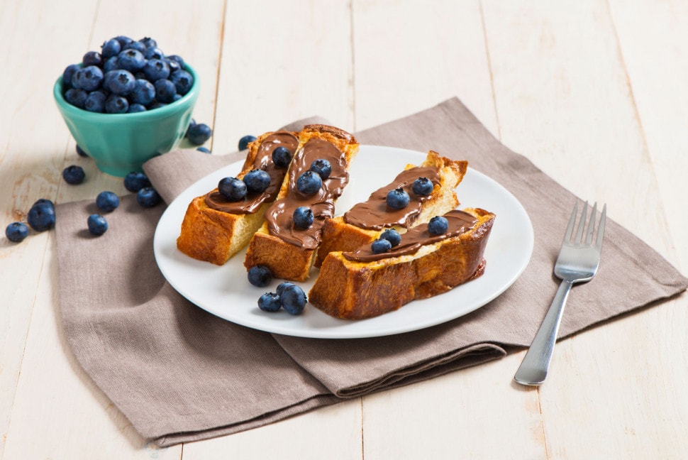 Challah French Toast Sticks with NUTELLA hazelnut spread