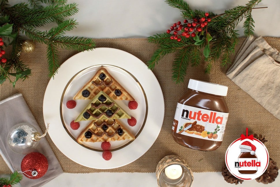 Matcha Tree Waffles with Nutella® | Nutella