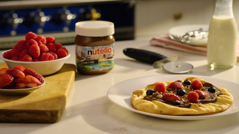 Breakfast Pizza Dough with Nutella®